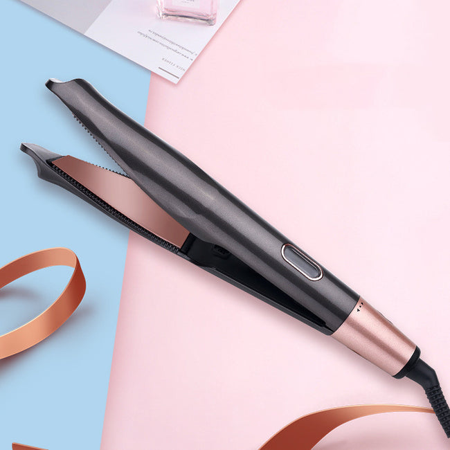 2 In1 Professional Hair Straightener Hair Crimper Dry/Wet Hair Straightening Curling Comb Hover Image