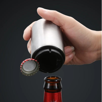 Creative Stainless Steel Beer Bottle Opener Web Celebrity Bar Press Opener Bottle Opener Automatic Summer Party Hover Image