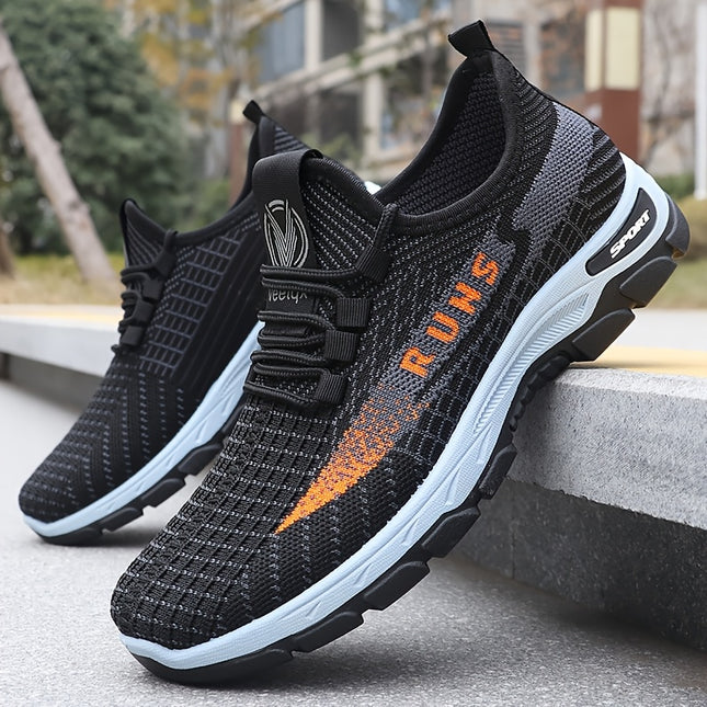Men Breathable Mesh Running Shoes Lightweight Sneakers