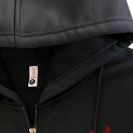 Men's Heavyweight Zip Hoodie Oversized Streetwear Jacket