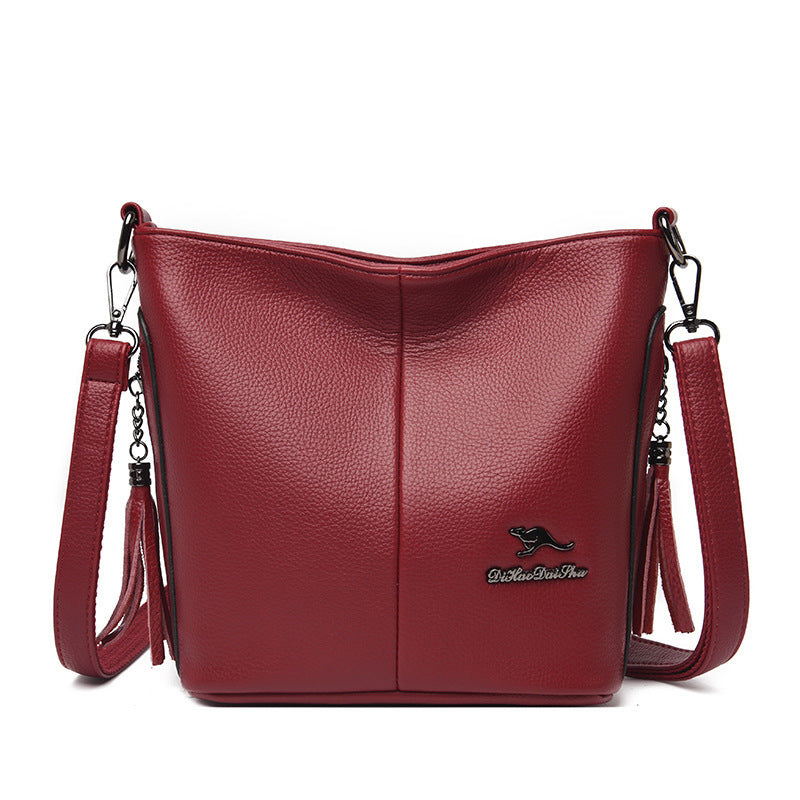 Women's Soft Leather Bag 2025 New Large Capacity