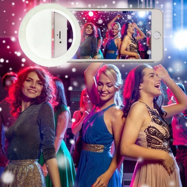 Selfie Ring Mobile Phone Clip Lens Light Lamp Litwod Led Bulbs Hover Image