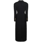 Elegant And Capable Slim-fit Single-row Two-button Women's Extended Coat