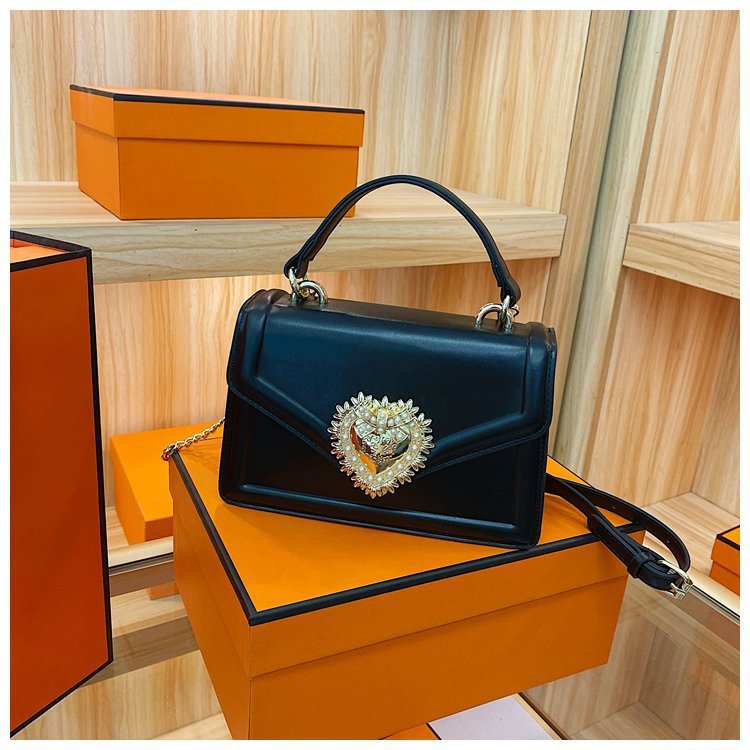 Fashion Portable Small Square Bag Flip Double Compartment