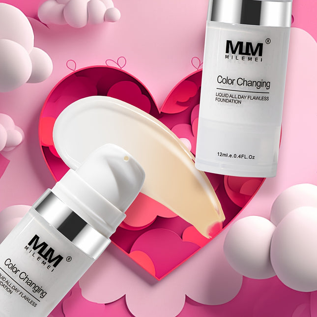 Color Changing Liquid Foundation Matte Waterproof Unisex