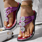 Floral Pattern Flip-Flops Comfortable Casual Summer Beach Slippers - Anklet Not Included