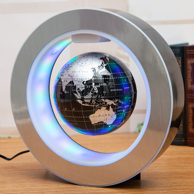 Round LED World Map Floating Globe Magnetic Levitation Light Anti Gravity Magic Main Image