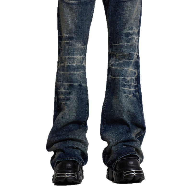New Slightly Flared Vintage Jeans For Men