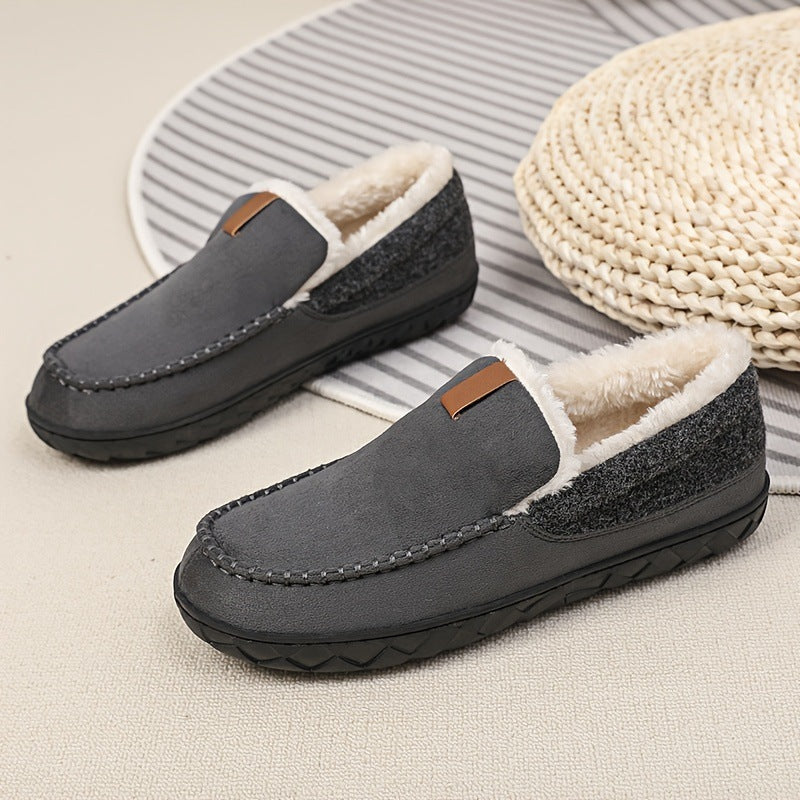 Couple's Thickened Home Slippers Minimalist Casual Style