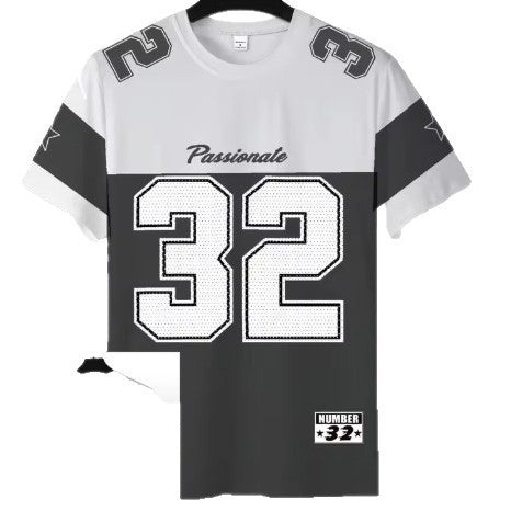 Summer Menswear Casual Digital Printed Round Neck Short Sleeve T-shirt