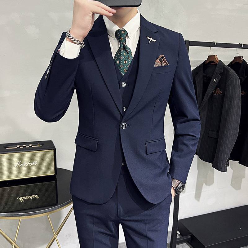 Wedding Dress Suit 3-piece Business Men's Suit