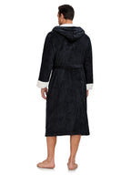 RONGTAI Ladies Long Fleece Bathrobe