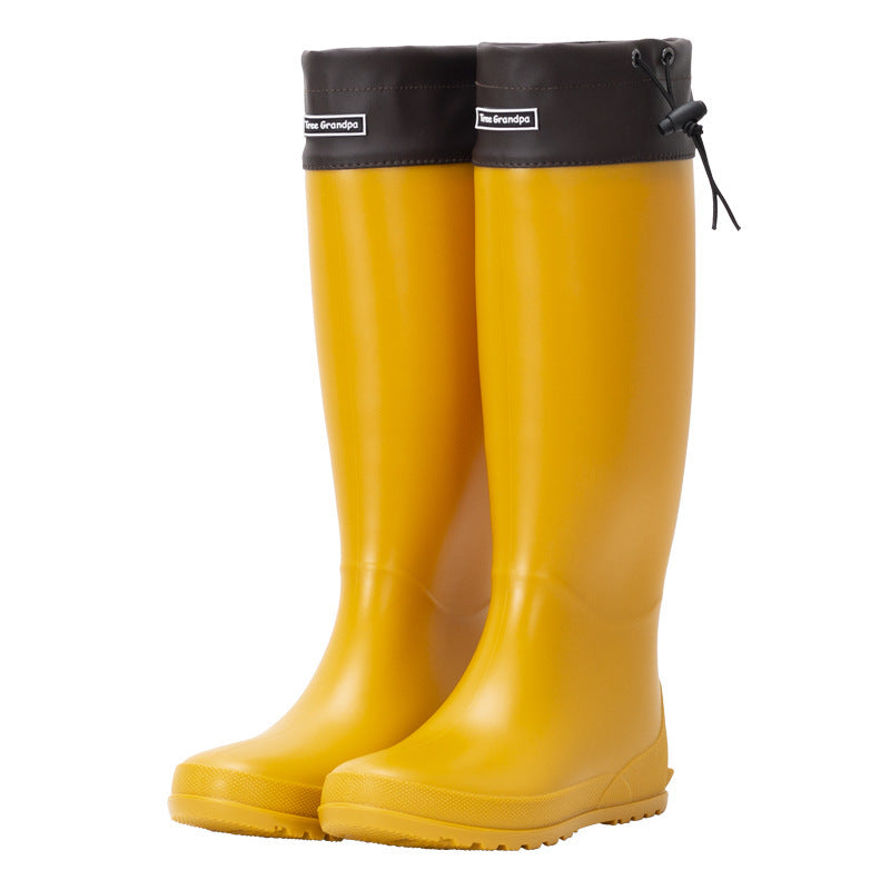 Stocking Slim Fit High-top Casual Rain Boots
