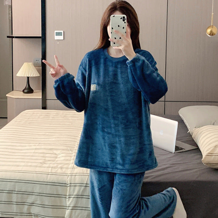 Women's Warm Loungewear Outer Wear Suit