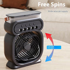 3 In 1 Portable Air Conditioner Evaporative Air Cooler LED Night Lights 3 Speeds Humidifier Fan For Home Office