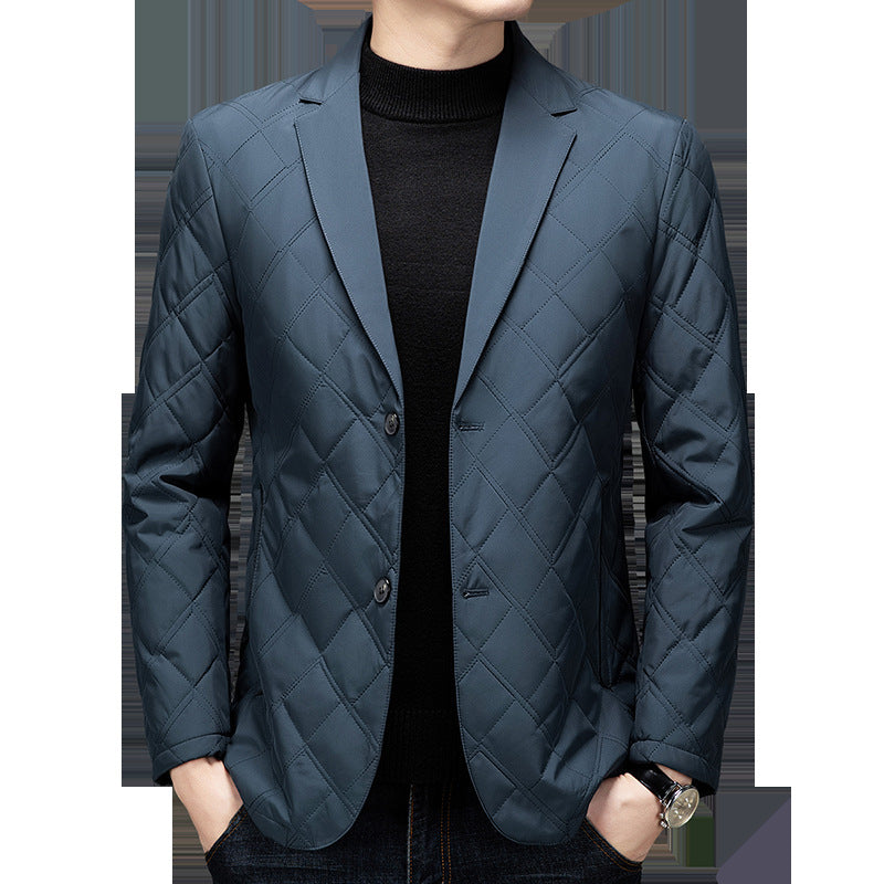 Mulberry Silk Cotton-padded Jacket Men's Casual Cotton-padded Jacket
