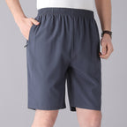 Solid Color Black Loose High Waist Comfort Breathable Middle-aged Breeches