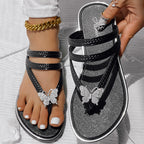 Floral Pattern Flip Flops Comfortable Casual Summer Beach Slippers