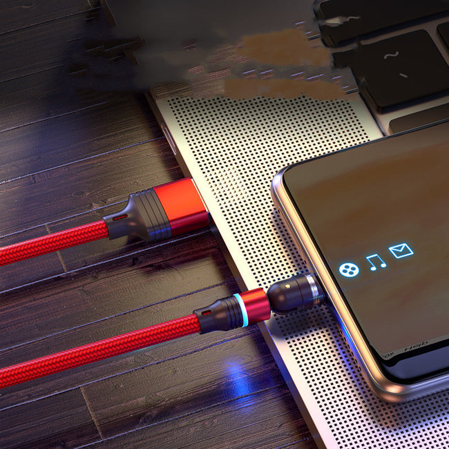 540 Degree Rotating Magnetic Suction Charging Line For Android Type C Hover Image
