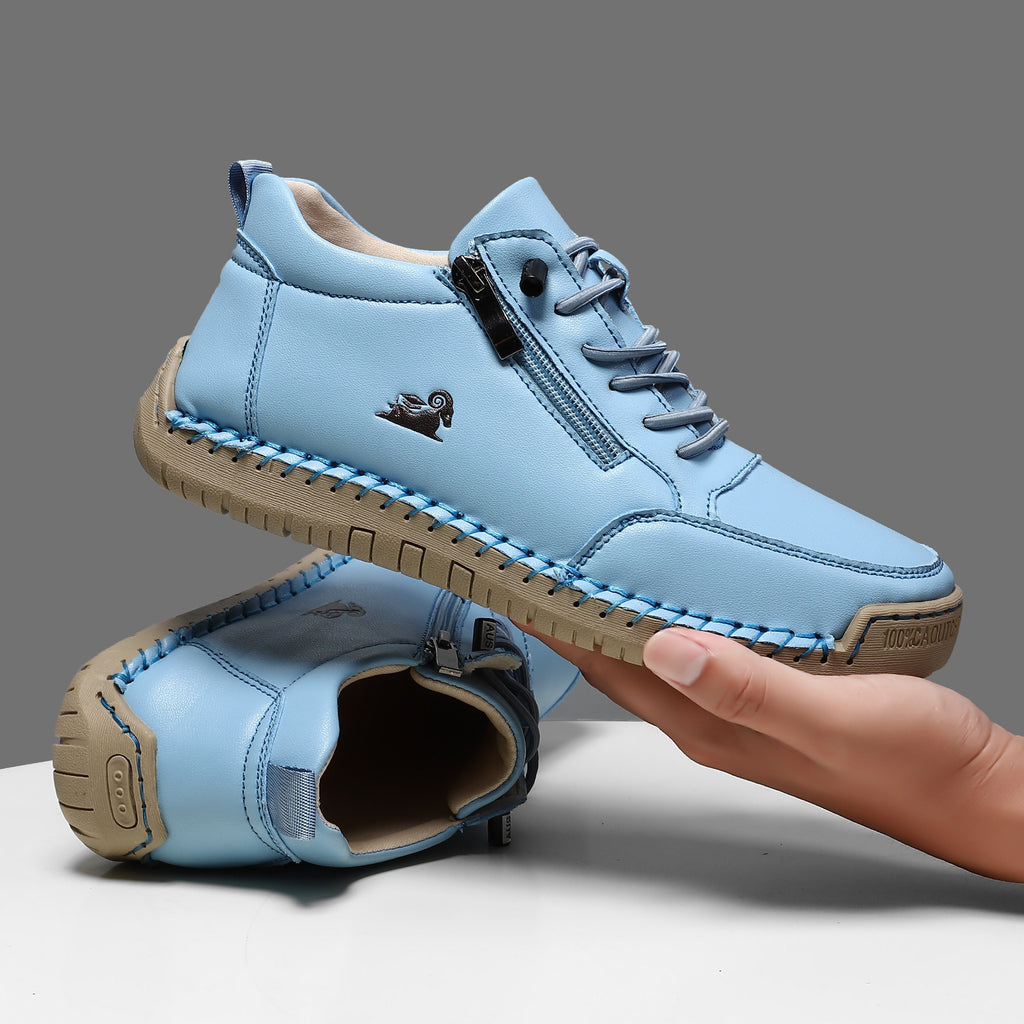 Handmade Stitching Female Soft Bottom Flat Shoes Casual