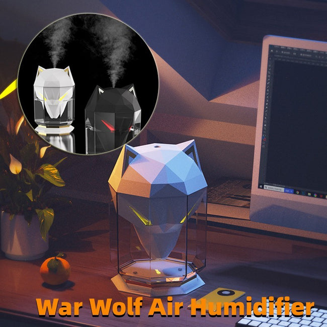 War Wolf Air Humidifier Ultrasonic Air Diffuser Colorful Lights Humidifier Air Nano Spray Home Desktop Supplies Hover Image