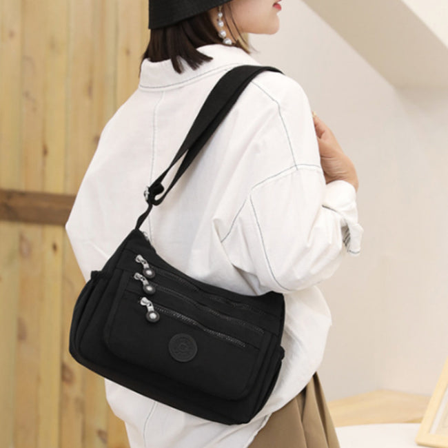 Nylon Crossbody Cloth Bag Large Capacity Multi-compartment Hover Image