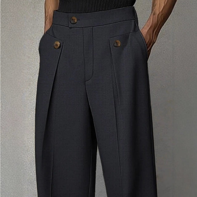 Men's Straight Anti-wrinkle Ironing-free Business Casual Pants Main Image