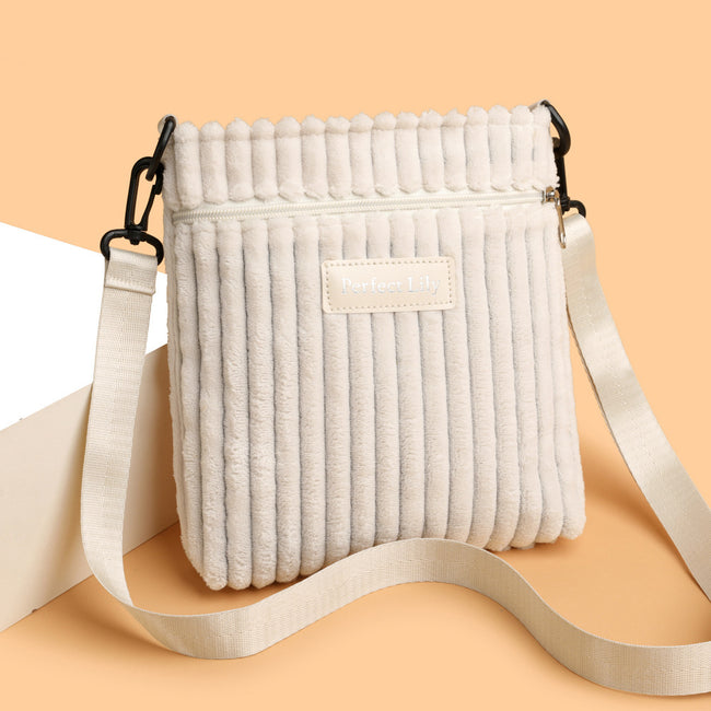 Women's Leisure Corduroy Shoulder Messenger Bag Main Image