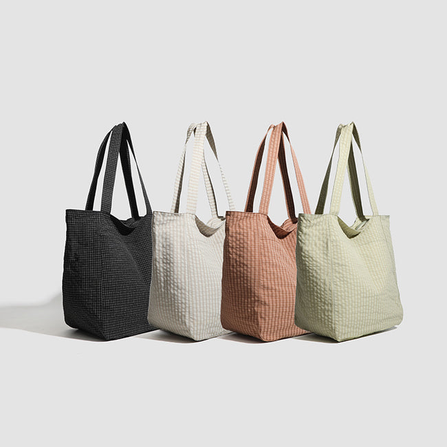 Polyester Striped Seersucker Women's Bag Hover Image