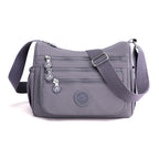 Simple Solid Color Nylon Crossbody Cloth Bag