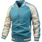 Light Blue Baseball Collar Jacket / PK S