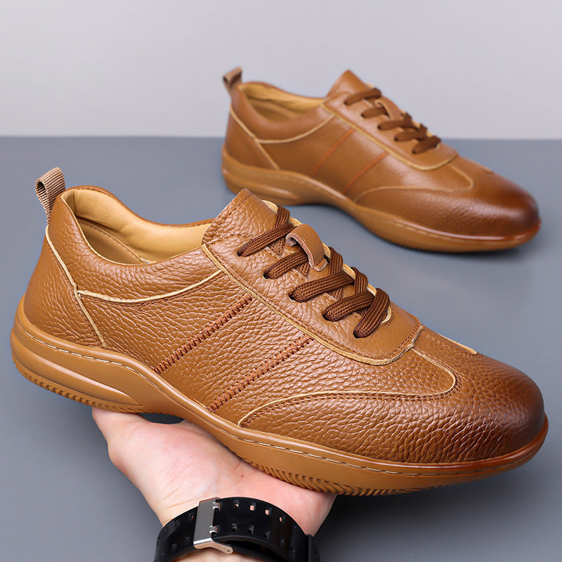 Casual Business Shoes Korean Style Punching Hollow Trendy Men's Shoes