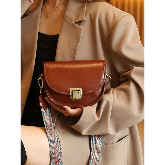 Vegetable Tanned Top Layer Cowhide Shoulder Bag Girl Main Image