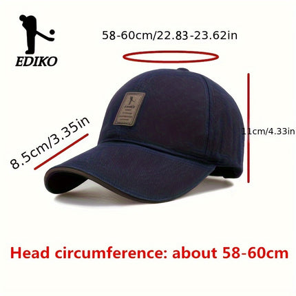 EDIKO Adjustable Trucker Cap Black One Size Fits Most