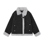 Women's American-style Retro Lamb Wool Coat