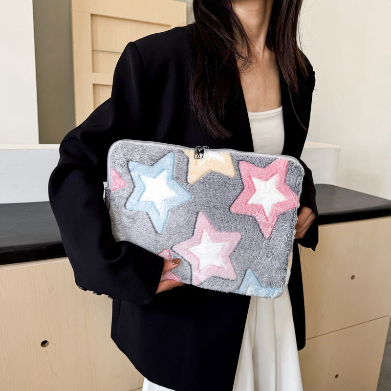 Contrast Color XINGX Plush Coin Purse Card Holder Personalized Creative Clutch