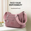 Simple Solid Color Nylon Crossbody Cloth Bag