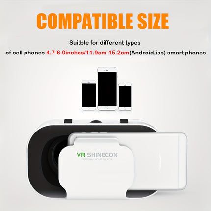 HD VR Goggles for Smartphones Model G05A ABS Battery Free