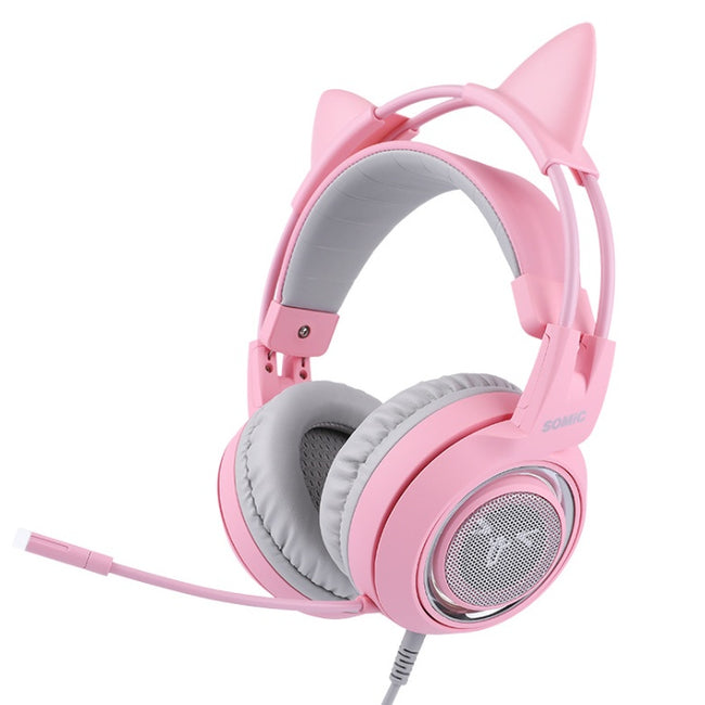 G951 Gaming Headset USB 7.1 Virtual Surround Sound Headsets LED Cat Ear Headphones Hover Image