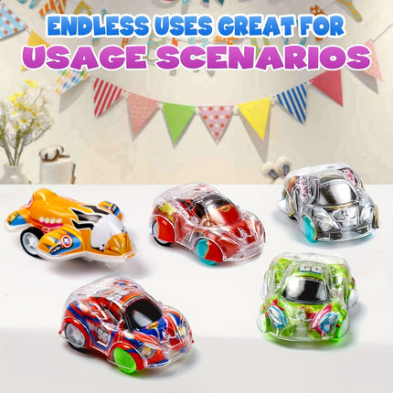 50Pcs Random Color Toy Cars Mini Pull Back Cars For Kids