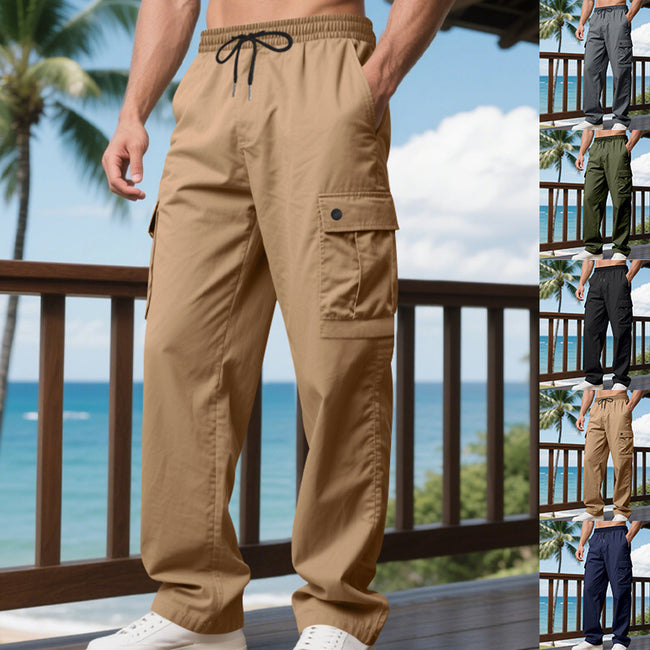 Multi-pocket Cargo Pants Men's Loose Casual Pants Hover Image