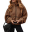 Berber Fleece Contrast Color Stand-up Collar Leisure All-match Coat