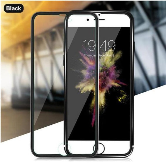 Compatible with Apple, Compatible with Apple , Tempered Glass Full Screen Protector 3D Aluminum Alloy Protective Glass For iPhone Main Image