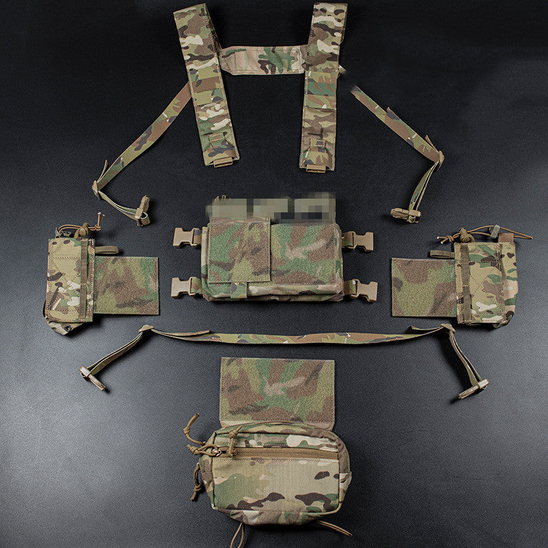 Built-in Quick Pull Sleeve MK4 Tactical Multi-function Expansion Mount Breathable Quick Release Camouflage Chest Hanging Vest