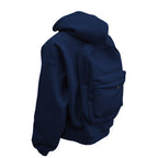 Backpack Men's Loose Sports And Leisure Hooded Zipper Sweatshirt
