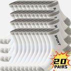 40pcs (20pairs) White / One-size