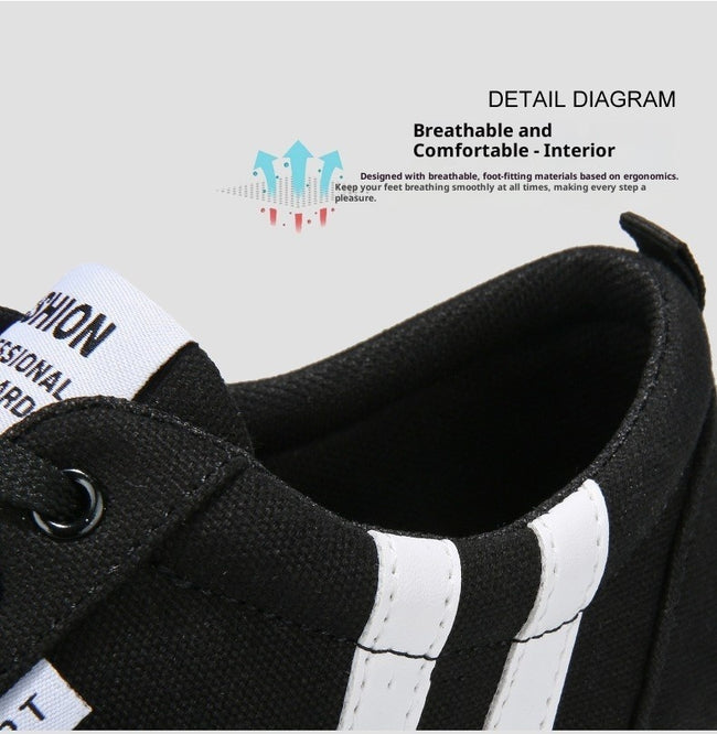 Spring Canvas Shoes Men's Low Top Main Image