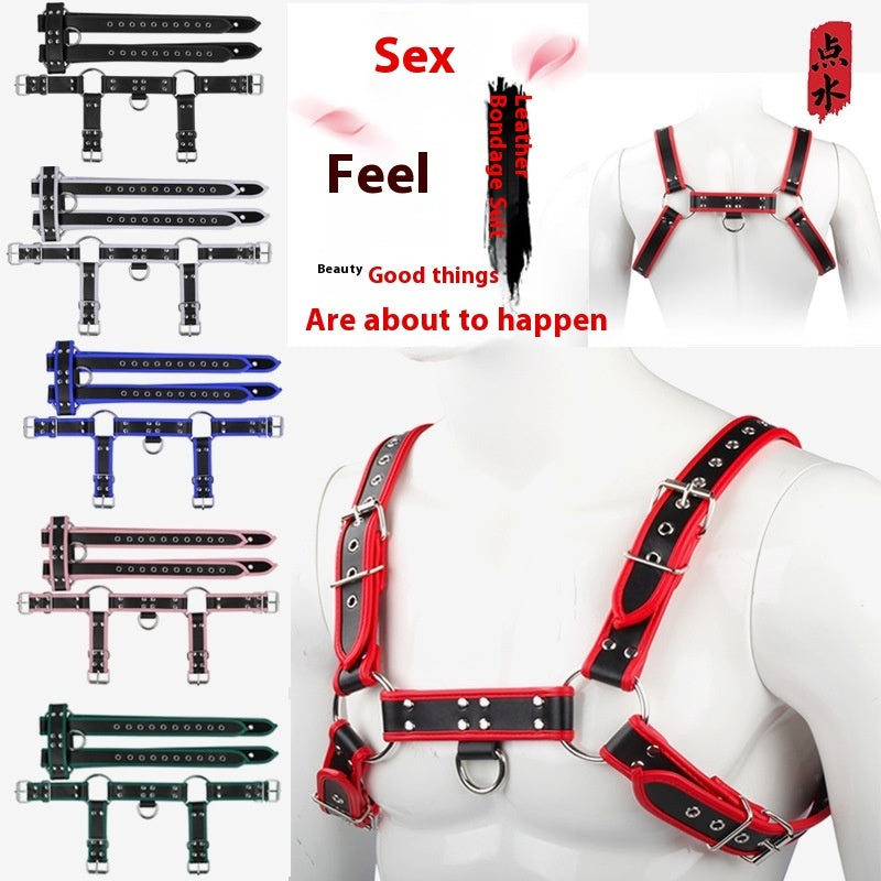 Strap Corset Toy Wear Leather Edge-wrapped Strap Binding