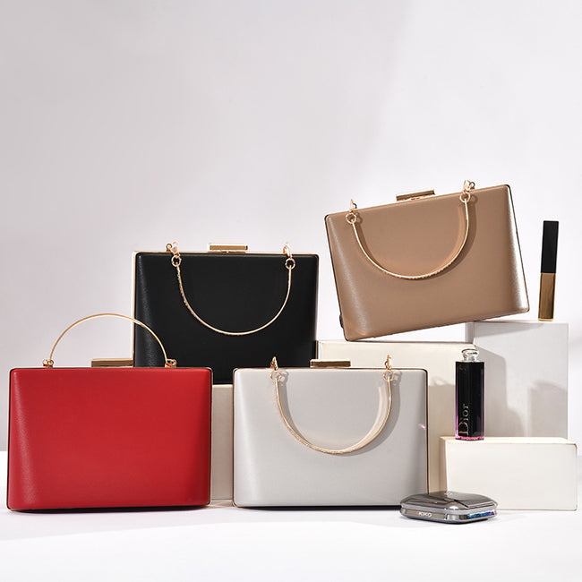 Solid Color European And American Style Simple Double Ring Bag Hover Image