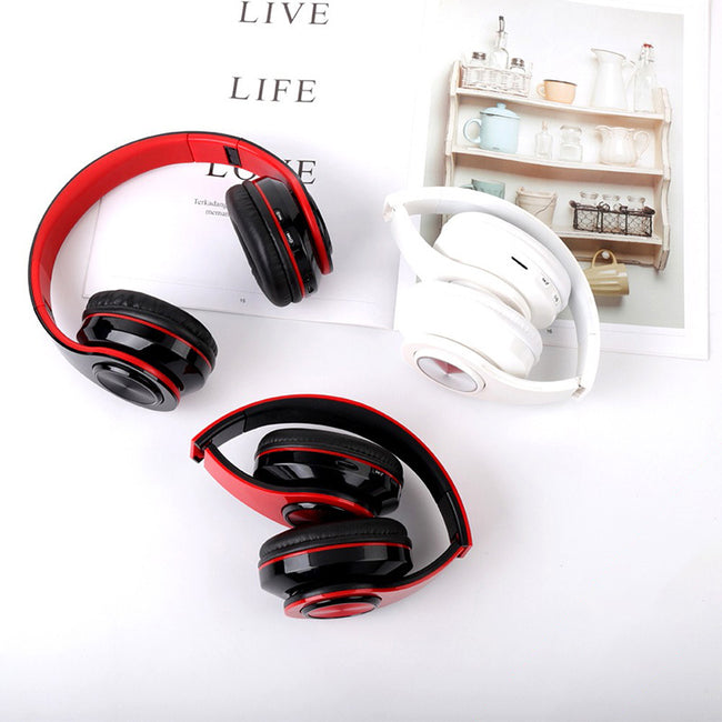 LED Wireless Bluetooth Headphones Gaming Headsets Sport Earphone With Support TF Card Colorful Breathing Lights Main Image